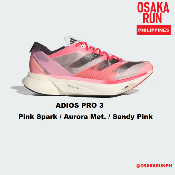 Adios Pro 3 - Pink Spark / Aurora Met. / Sandy Pink