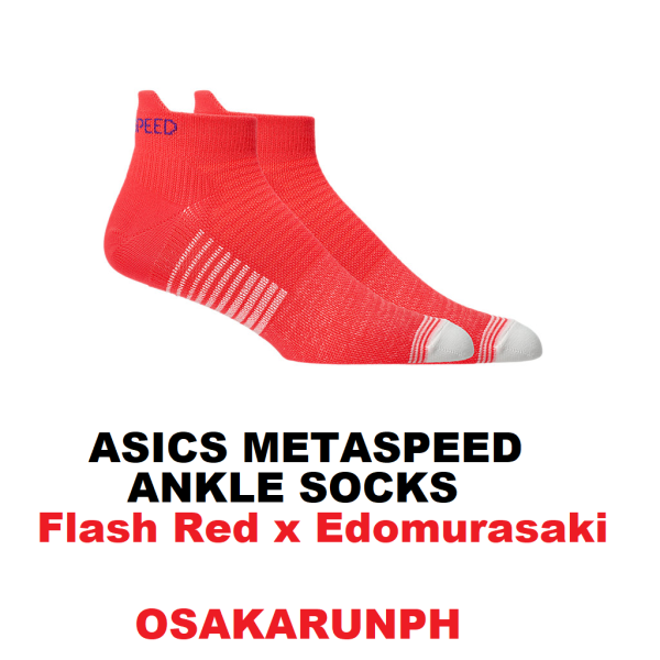 Asics Metaspeed ankle socks - Flash Red x Edomurasaki