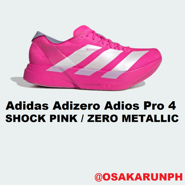 Adidas Adios Pro 4 - Shock Pink / Zero Metallic / Aurora Plum