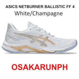 Asics Netburner Ballistic FF 4 - White / Champagne