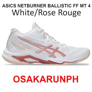 Asics Netburner Ballistic FF MT 4 - White / Rose Rouge