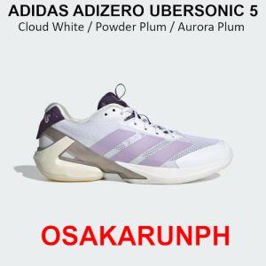 Adidas Adizero Ubersonic 5 - Cloud White / Powder Plum / Aurora Plum