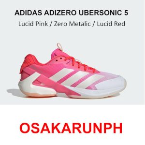 Adidas Adizero Ubersonic 5 - Lucid Pink / Zero Metalic / Lucid Red