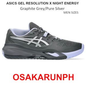 Asics Gel Resolution X Night Energy – Graphite Grey / Pure Silver
