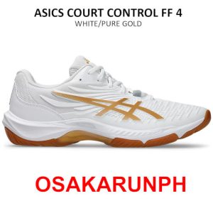 Asics Court Control FF 4 - White / Pure Gold
