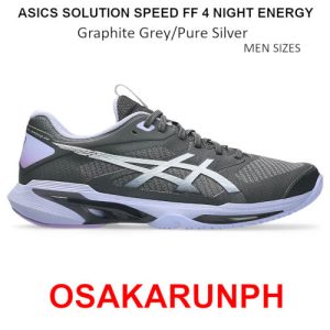Asics Solution Speed FF 4 NIGHT ENERGY - Graphite Grey / Pure Silver